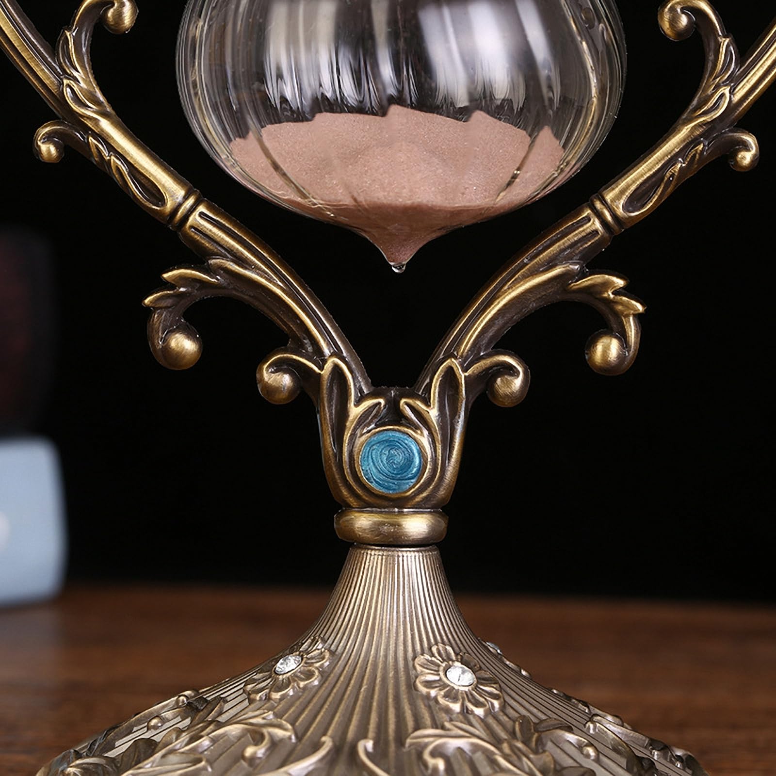 Reloj de Arena de Arena movediza de Arte de Vidrio de 30/60 Minutos de Estilo nórdico, Adornos creativos de Temporizador de Arena de Cuenta Regresiva en Forma de corazón,Style4,30min