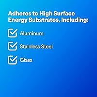 Vista 5 de 3M VHB 4910 - Cinta de montaje resistente, 0.75 pulgadas x 15 pies, rollo de cinta transparente de doble cara. Cintas y adhesivos