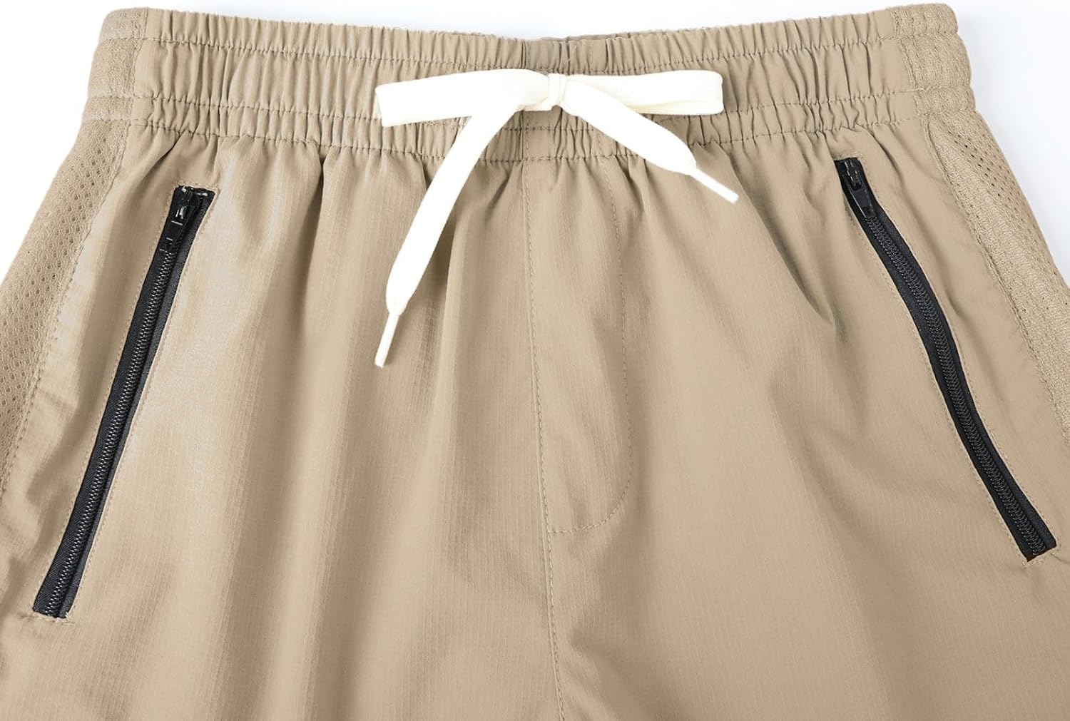 HILEELANG Boys Athletic Shorts 2 Pack Quick Dry Gym Shorts with Zipper Pockets Elastic Waist Summer Active Shorts for Kids