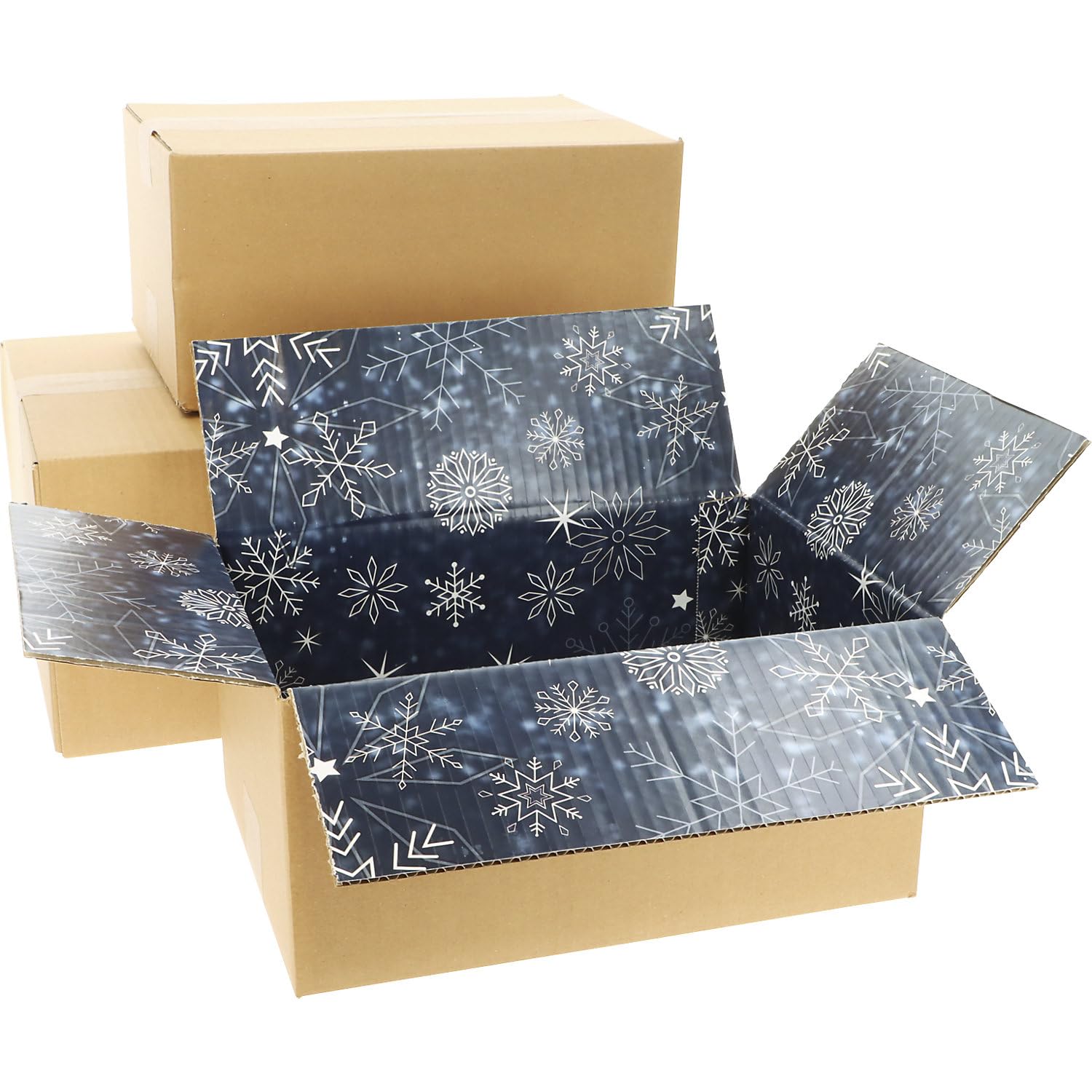 ratioform | Wellpapp-Faltkarton mit Innendruck Christmas | Hochglanz, Innenmaße 350 x 315 x 170 mm, VE 20 Stk