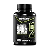 NutraBio Growth Peptides |Muscle Accelerator with DiLeucine & PeptiStrong | Peptides for Muscle Growth Men & Women- 28 Servings- 196 Capsules
