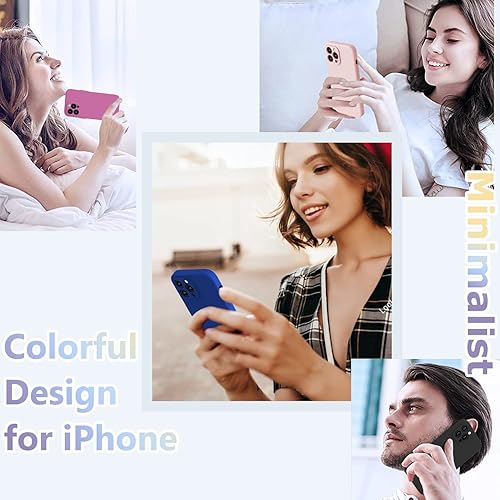 Miniatura 220 de BossKiss Funda compatible con iPhone 14 Pro, silicona mejorada [protección de cámara] [2 protectores de pantalla 9H], forro interior de microfibra