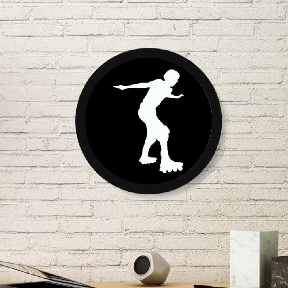 Cadre roller sport silhouette pour habiller un mur vide peinture decoration interieure