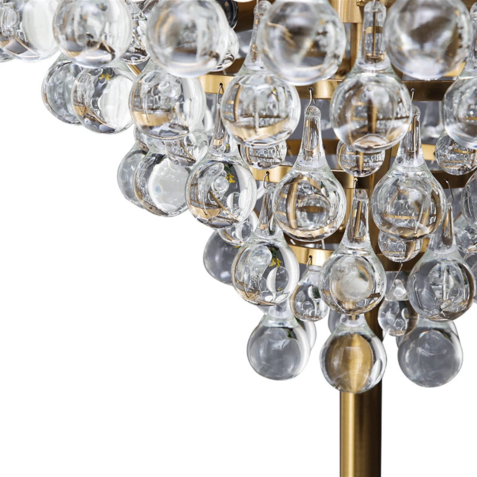 Floor Lamp Modern Crystal Led Floor Lamps Luxury Golden Standing