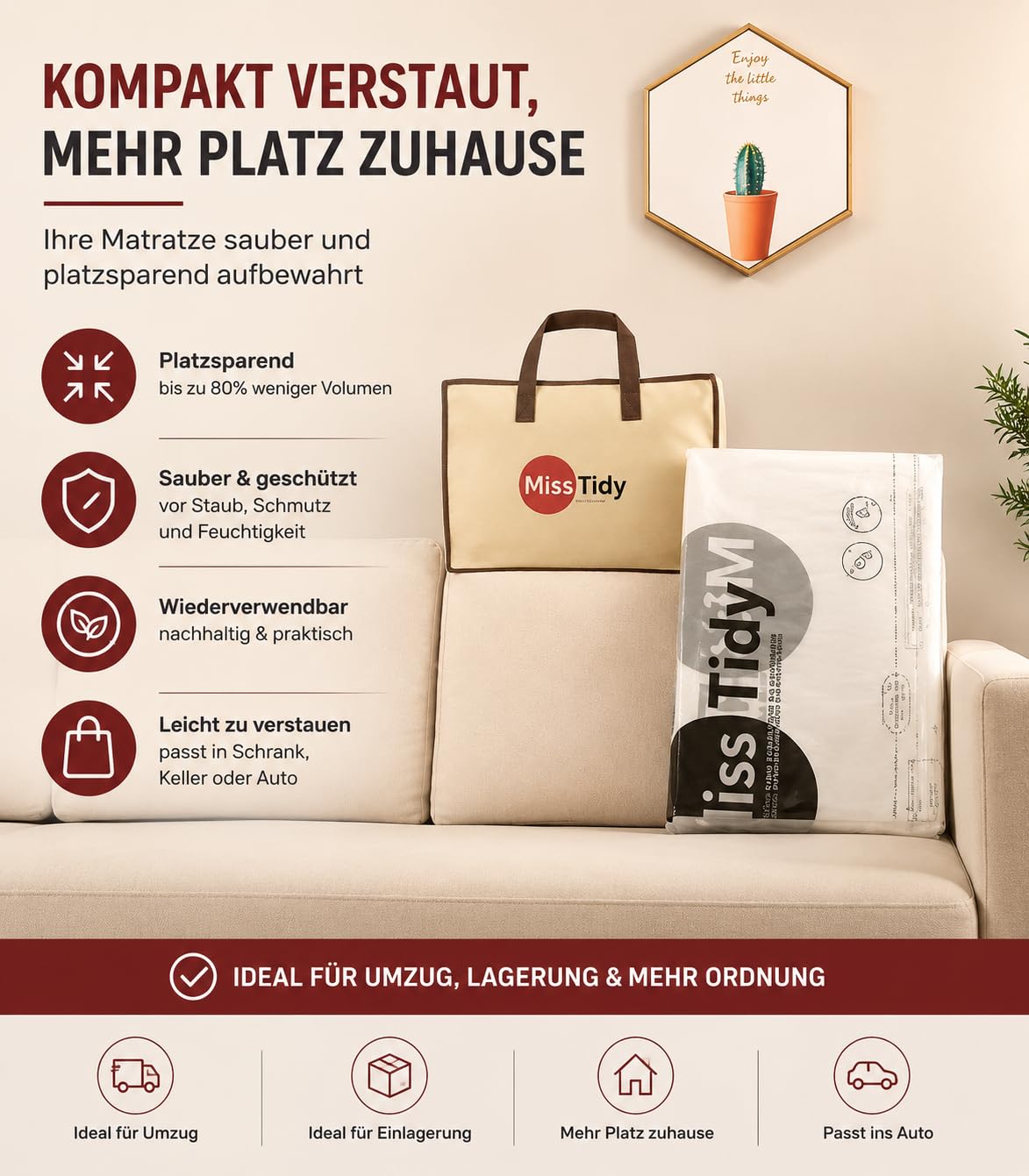 Sac de rangement sous vide 200 x 250 cm pour matelas double / king size, compression et rangement, déménagement, retour de matelas, imperméable, scellable, réutilisable, peu encombrant