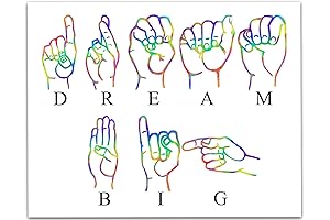 Unleash the Essence of ASL: Dream Big Wall Art to Inspire and Unite