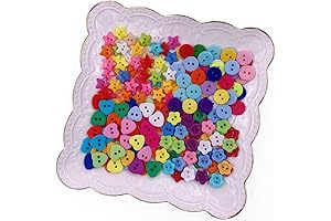 200 Pcs Craft Buttons: Create Vibrant Designs with Tiny Buttons for Crafts