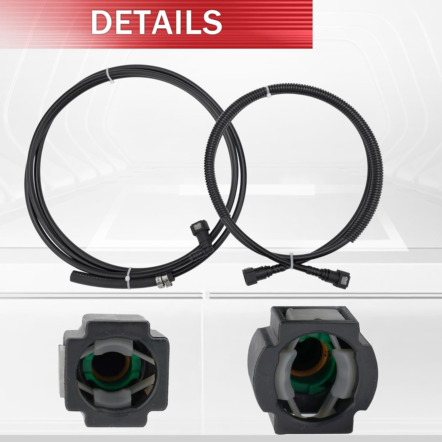 FL-FG0810 Fuel Lines Kit Nylon Compatible with GMC Yukon 2002-2004, Fit for Chevy Suburban 1500 Tahoe 2002 2003 2004, Replace# FL-FG0811