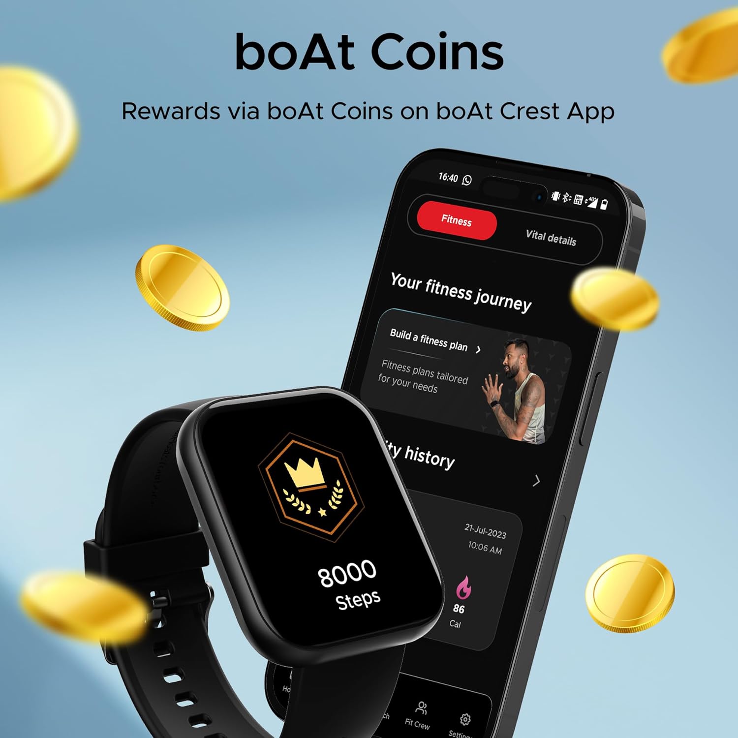 71eXt37N4mL._SL1500_ boAt Wave Active Smart Watch w/ 1.96" (4.9 cm) HD Display, Coins, BT Calling,DIY Watch Face Studio,700+Active Modes,Live Cricket&Football Score,HR&SPO2 Monitoring(Active Black)