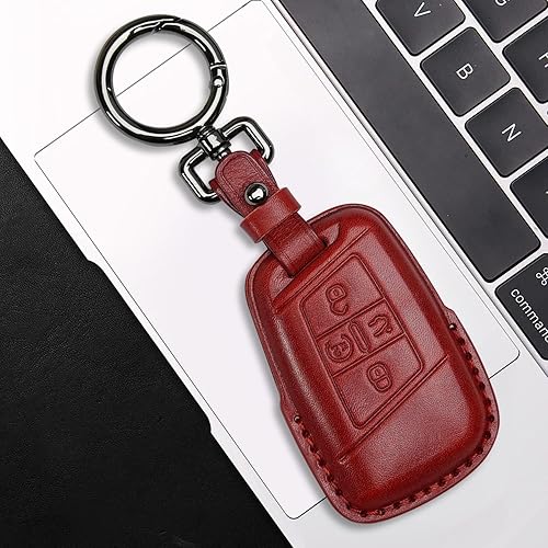 Miniatura 10 de Tukellen Funda de cuero para llavero Volkswagen compatible con VW Atlas Golf Alltrack Jetta Passat Tiguan Smart 4 botones 2018-2022 (rosa)