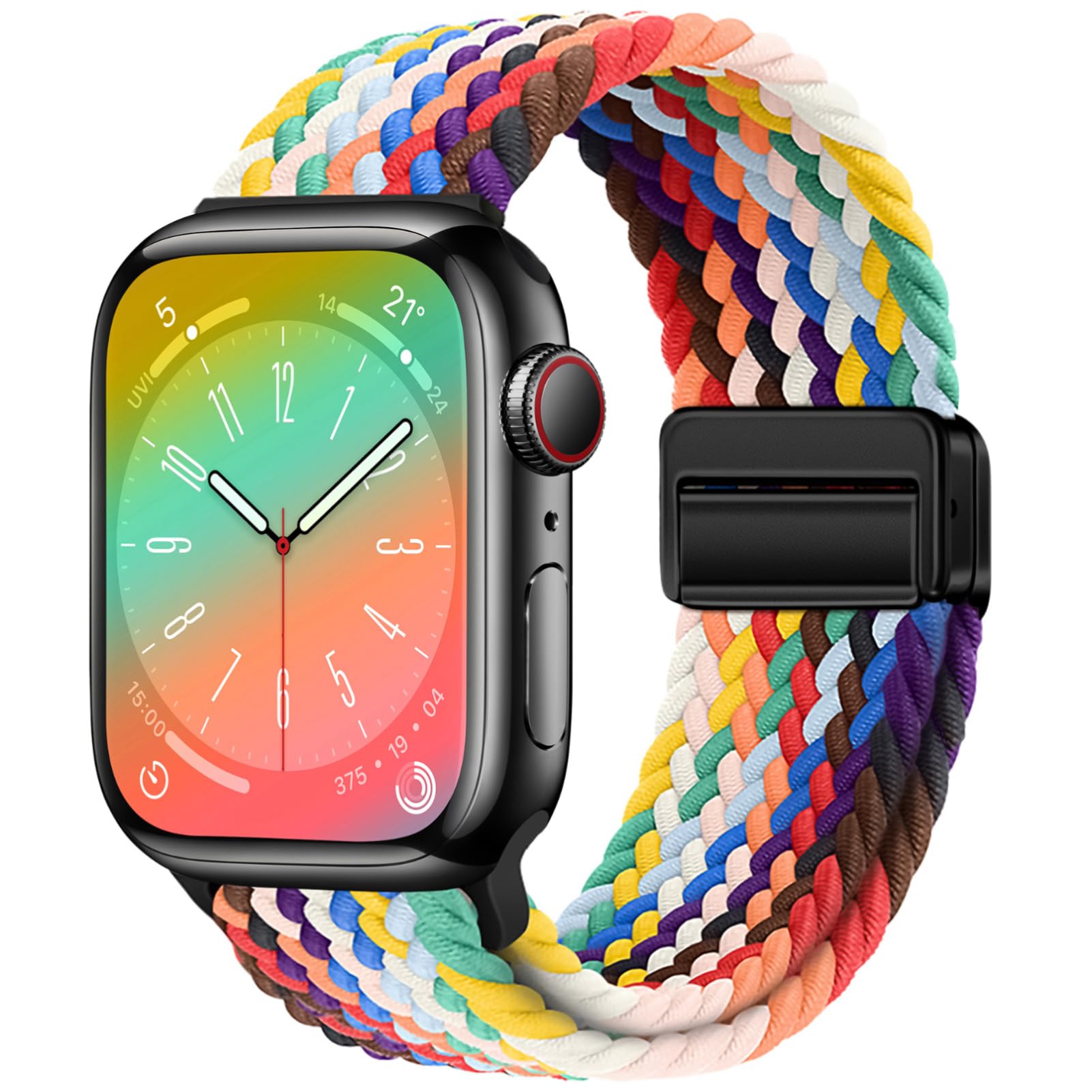 Magnetic Braided Sport Loop Compatible with Apple Watch Bands for Women Men