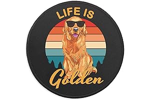 Golden Retriever Mousepad: A Delight for Dog Lovers and Desk Aesthetics