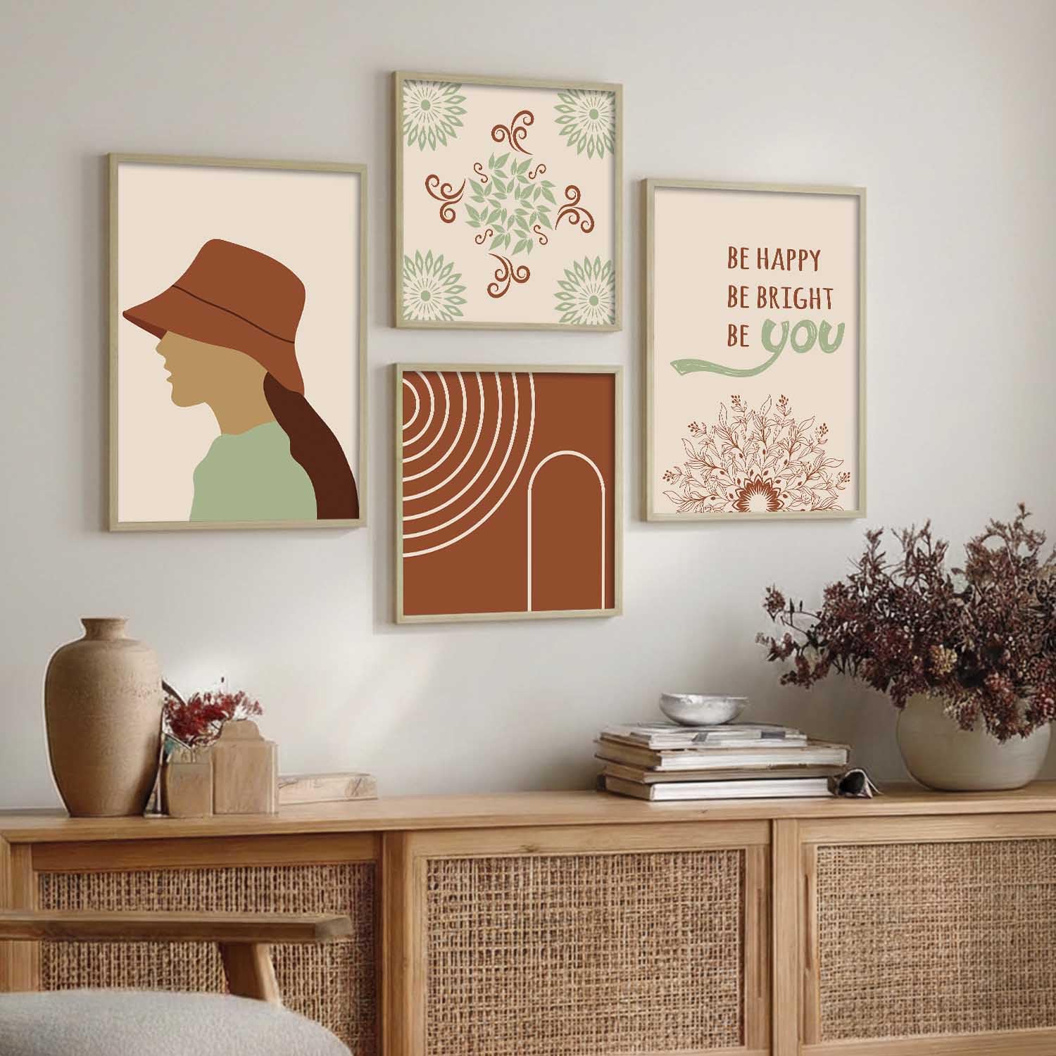 Kotart Wood Wall Paintings - Nature Leaf Art -17
