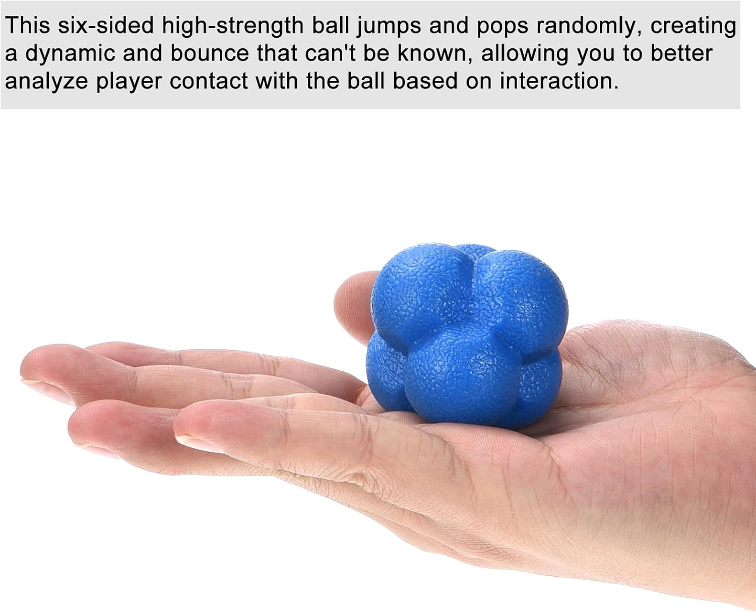 PATIKIL Bounce Reaction Balls Coordination Training Ball Agility Trainer, TPR High Difficulty, for Speed Reflex