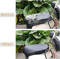 Vista 6 de Minho Funda de asiento de motocicleta, fundas de asiento de neopreno, accesorios de ciclomotor, material universal, impermeable, de cuero elástico