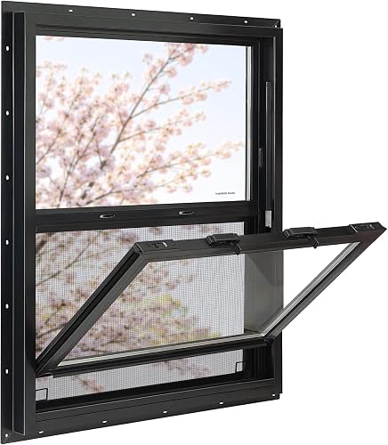Vinyl Single Hung Black