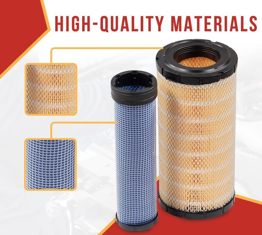 Mytee Products P828889 P829333 Engine Air Filter Compatible with IHC Models Caterpillar Cat Engine Truck Replaces 110-6326 -110-6331 46562-46569 AT171853-AT171854 222421A1-222422A1 RS3544-RS3545