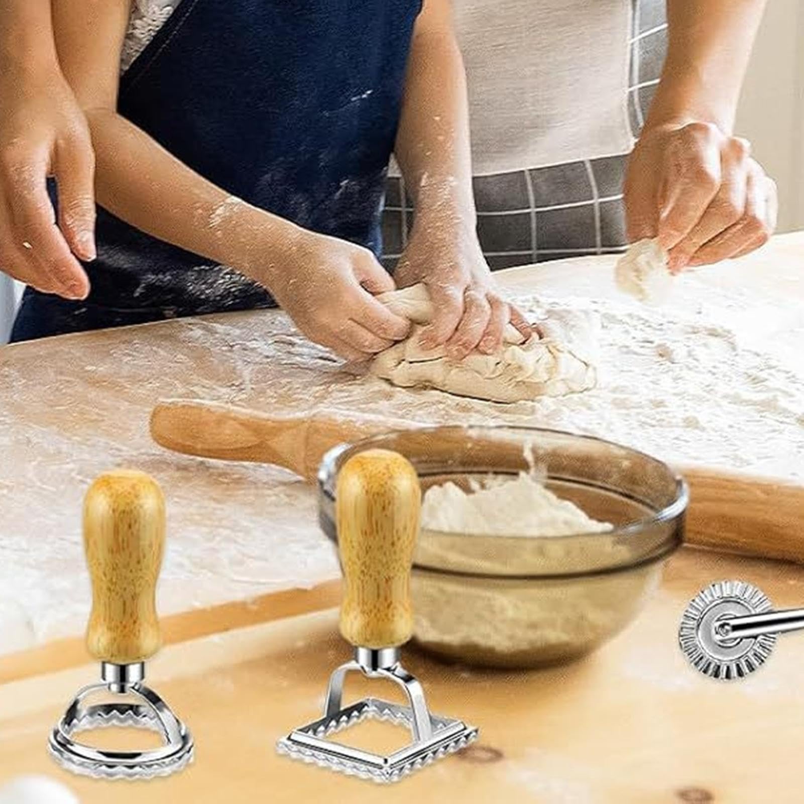 Accessoires pour pâtes Set de spaghetti, les accessoires de pâtisserie | Kit Fabrication Pâtes Accessoires Pâtisserie Polyvalents Fournitures Cuisine Pour Dumplings Raviolis Wontons De