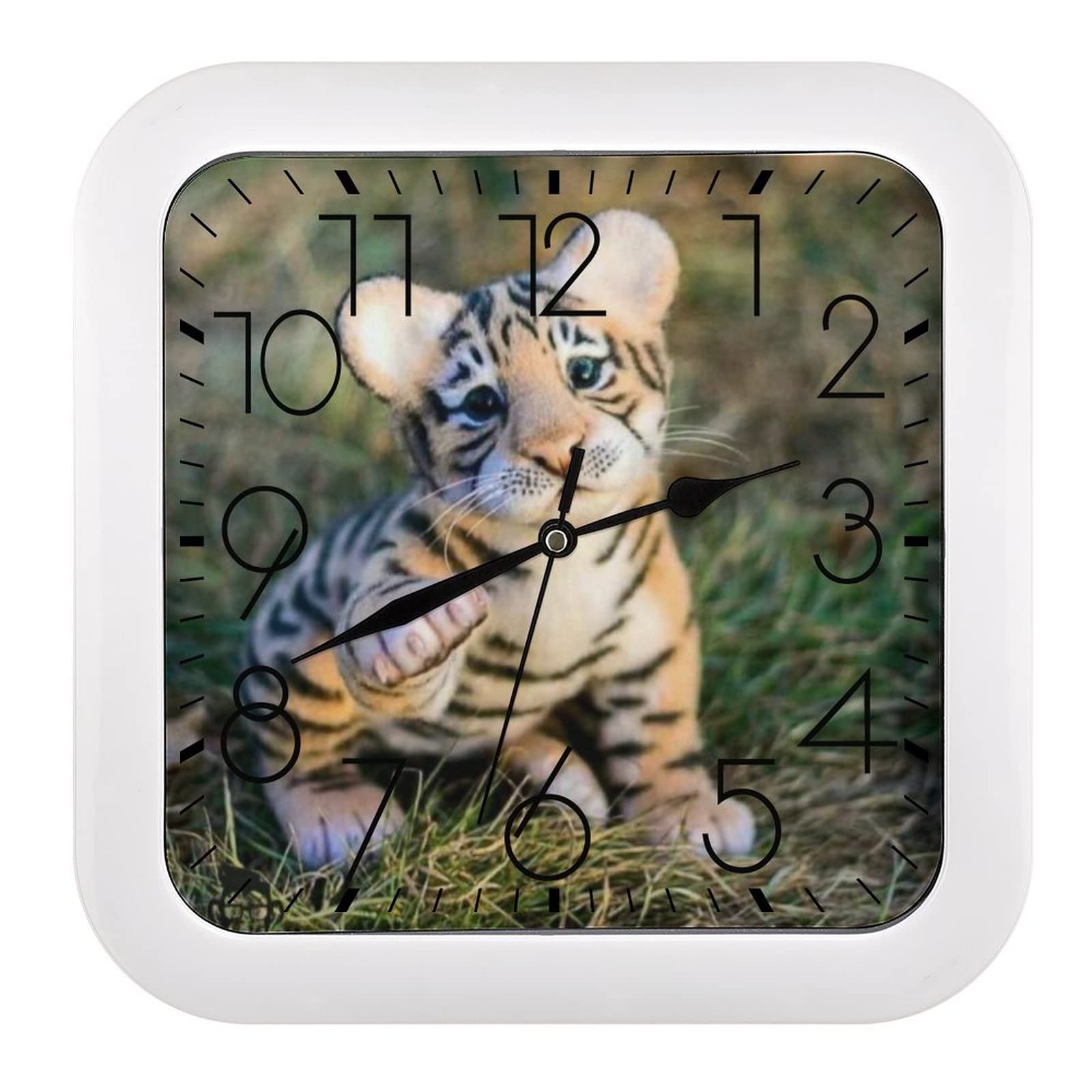 Pendule murale silencieuse sans tic-tac horloge moderne pour chambre et étude