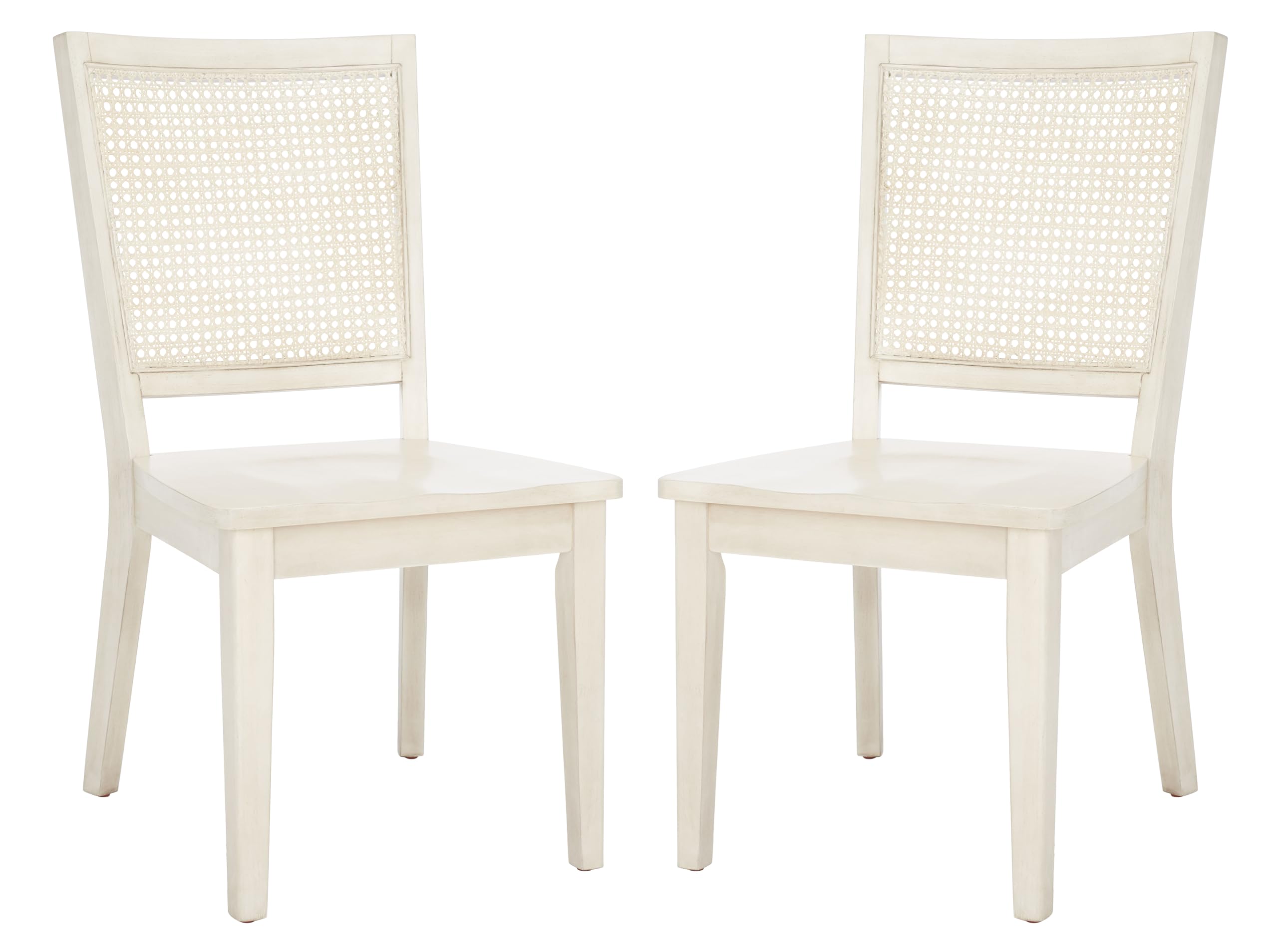 SAFAVIEH Home Collection Margo Coastal White Washed Dining Chair Set of 2