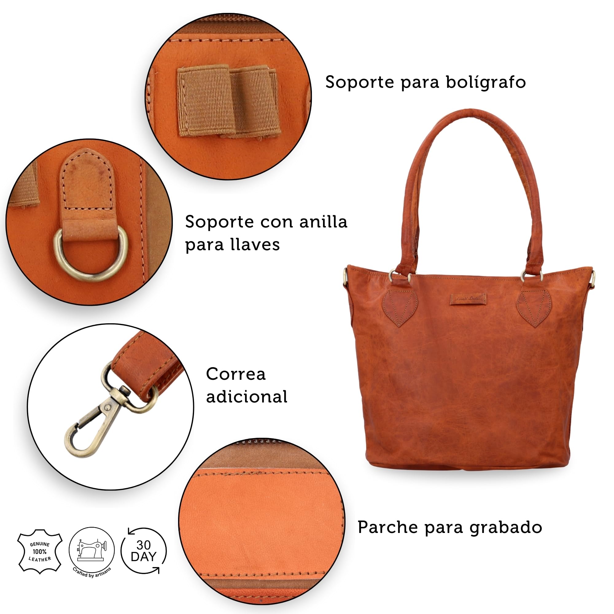 Gusti Leder Bolso de mujer Therese New | Bolso bandolera hecho a mano para mujer de piel para el día a día y la oficina | Compartimento AirTag y práctico compartimento de compartimentos