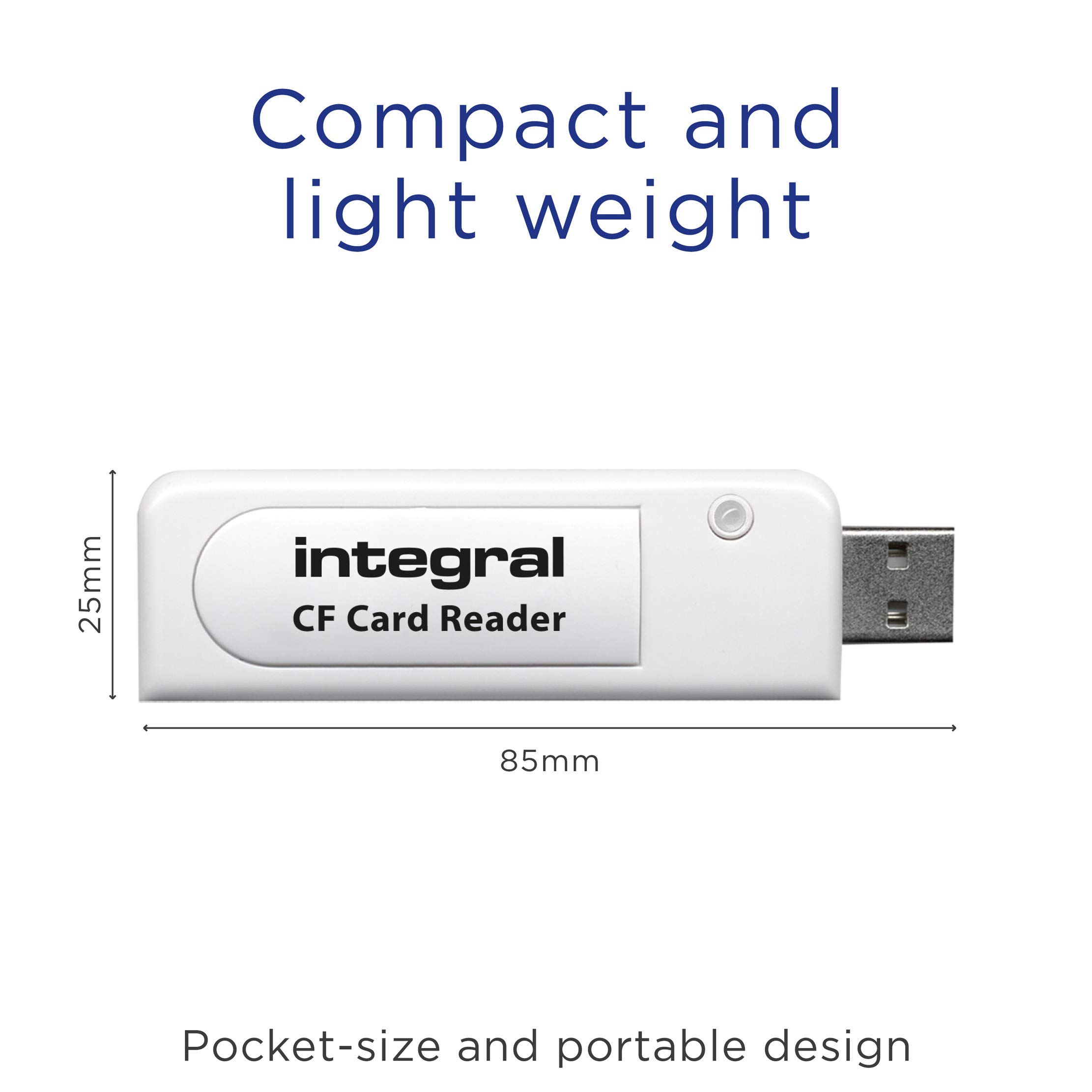 Integral Compact Flash USB2.0 Memory Card Reader Adapter Plug & Play