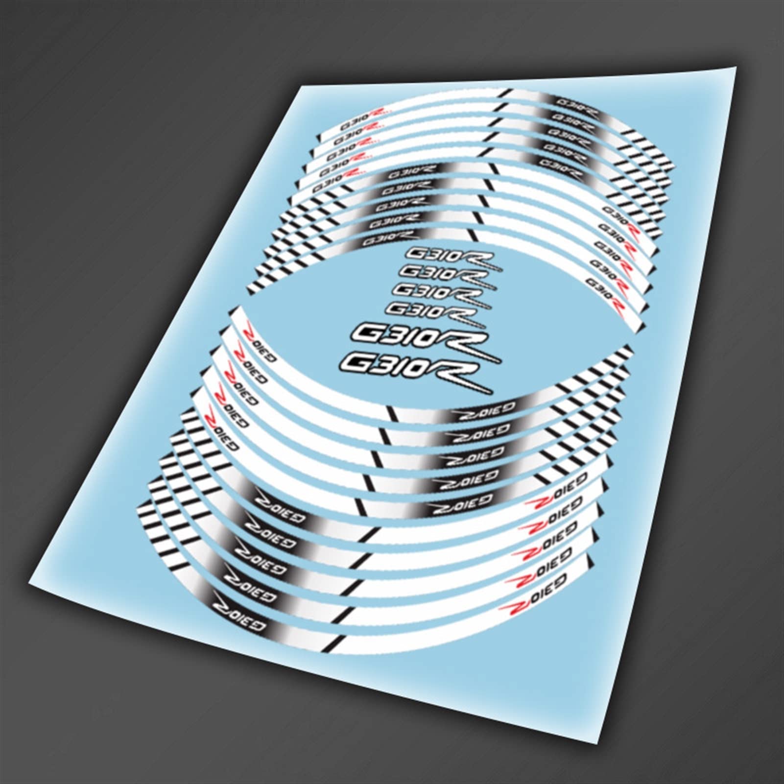 Profilo Adesivo Ruote Adesivi / Stickers 5250 Per Yamaha TMAX 530 - Foto 9