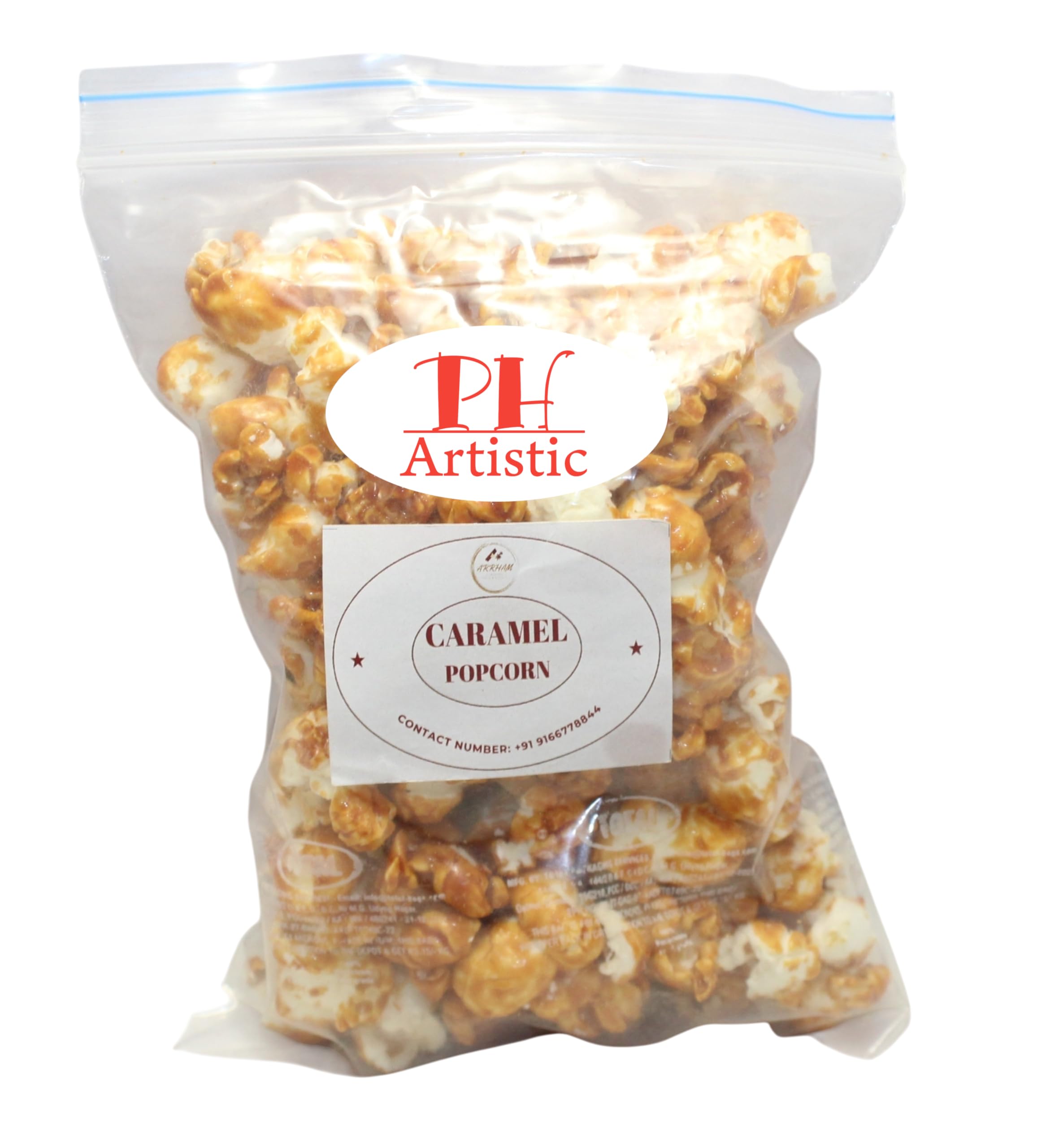 PH ARTISTIC Caramel Popcorn Delight (50g) | Sweet & Crunchy Gourmet Caramel Popcorn | Ready to Eat Snack | Fresh & Delicious-image-0