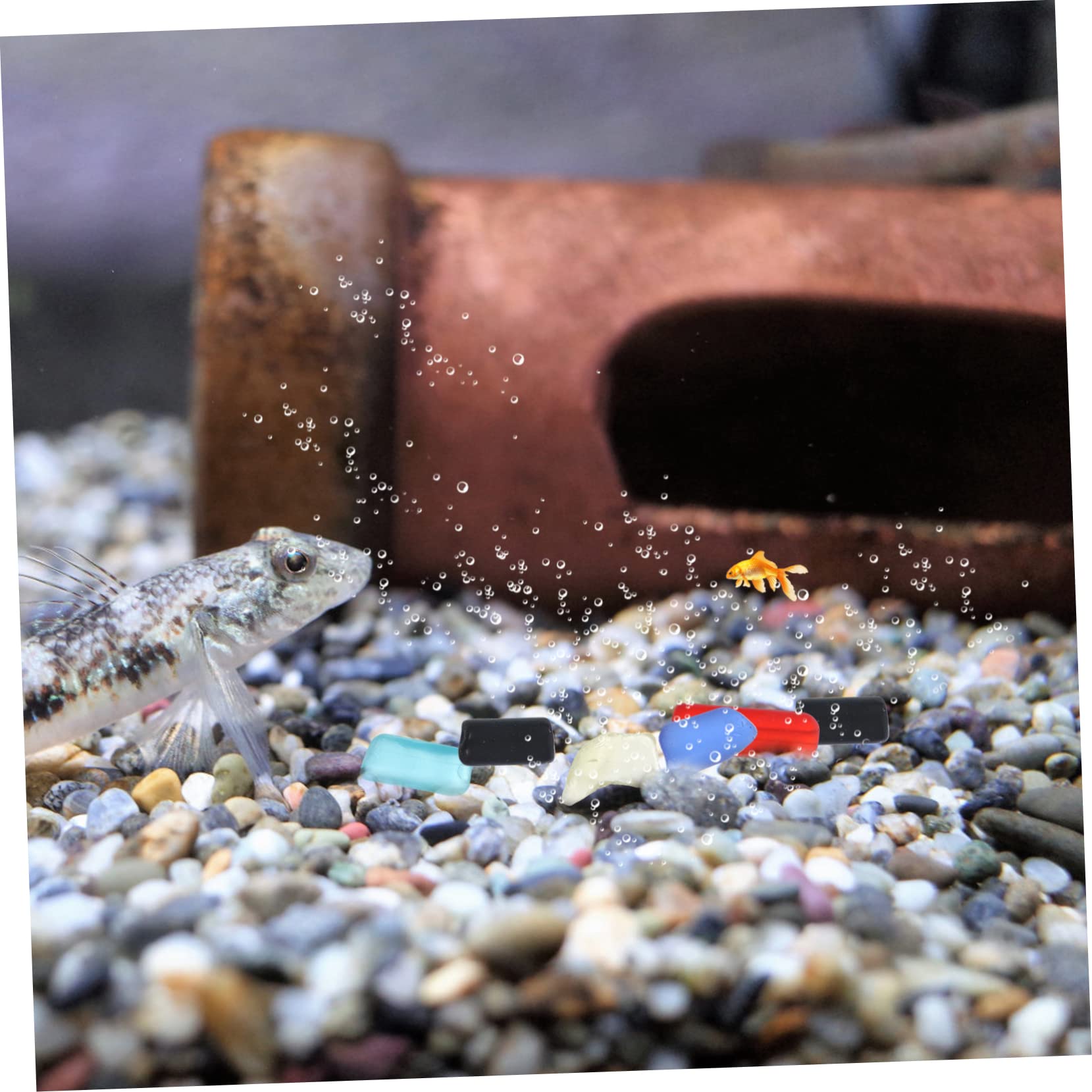 HOLIDYOYO 1 Set Polished River Rocks for Fish Tank Aquarium Gravel Decorative Stones for Freshwater Saltwater Aquariums for Fish Easy to Use