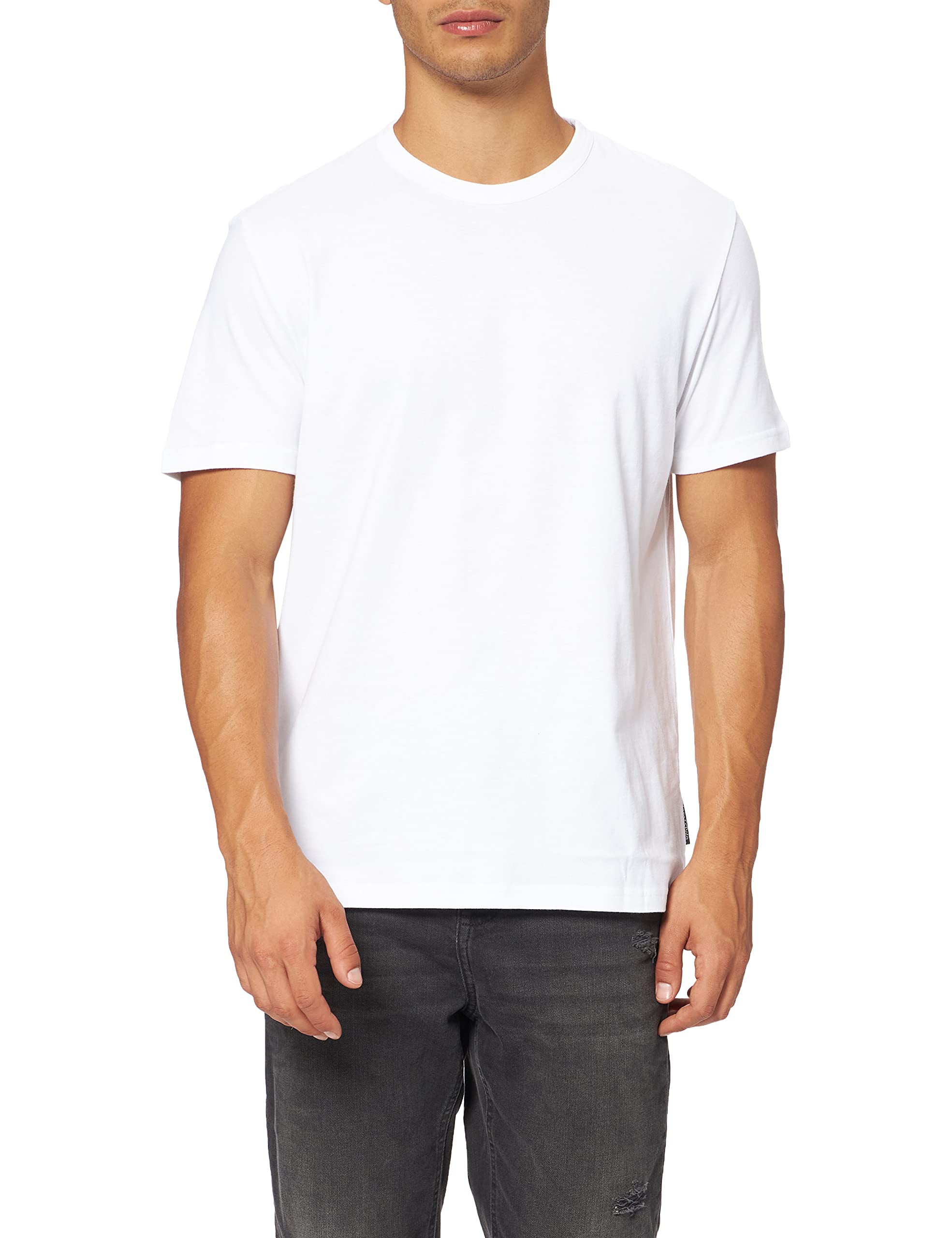 Marc O'polo Men's White Marc Oߴpolo Organic Cotton T-Shirt With Round Neck, (White), 3XL