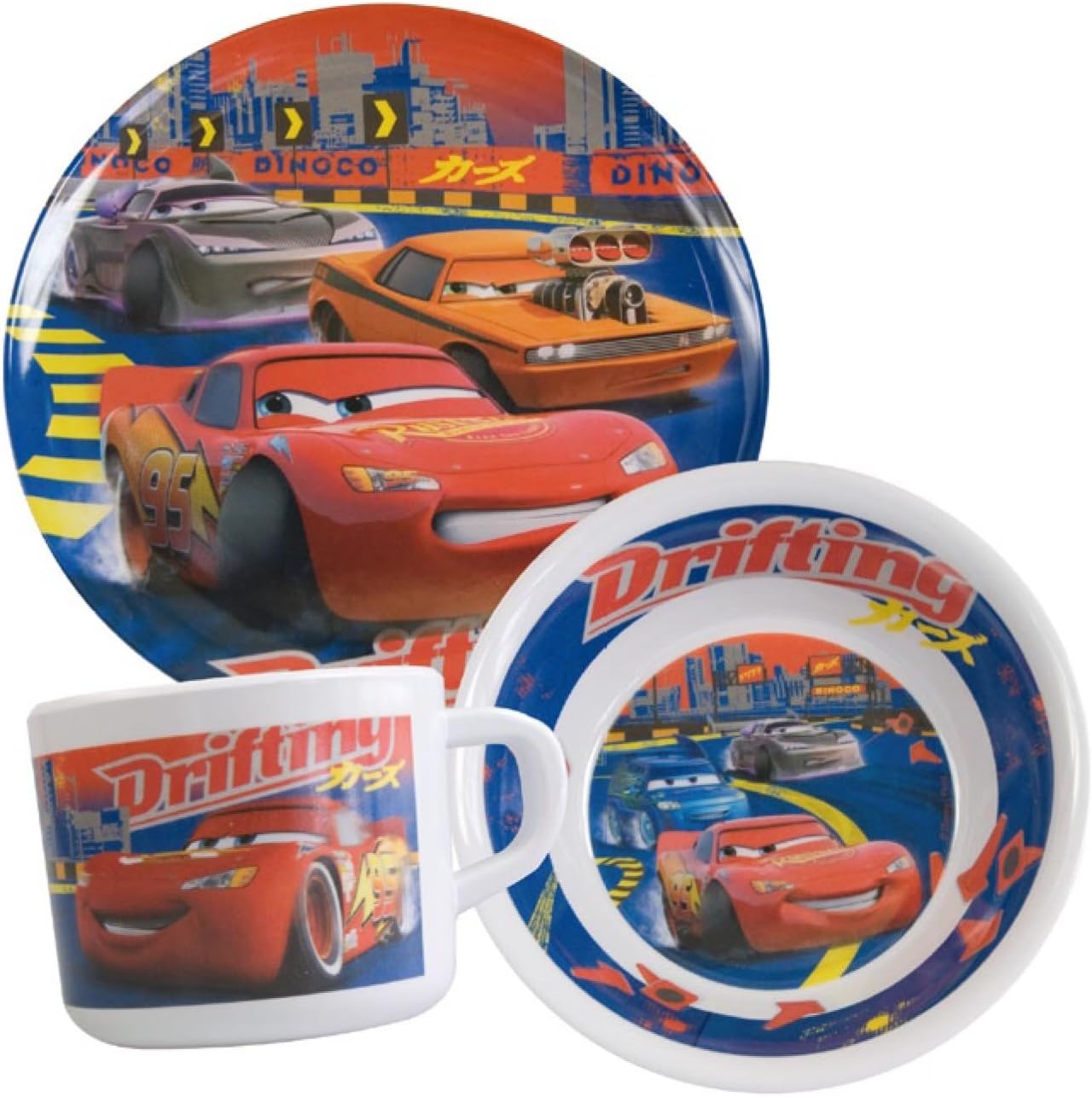 Pos 70998 Fr?hst?cksset 3-teiliges Becher, M?slischale und Teller