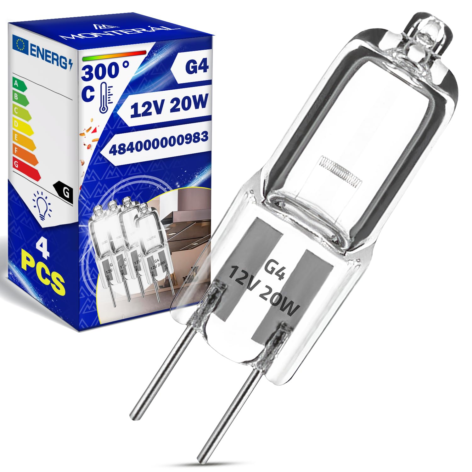 MONTERAL Bombilla E14 para Frigorifico 230V 15W con Código Original 481213418098 para Whirlpool 00602674 602674 para Bosch — view 16
