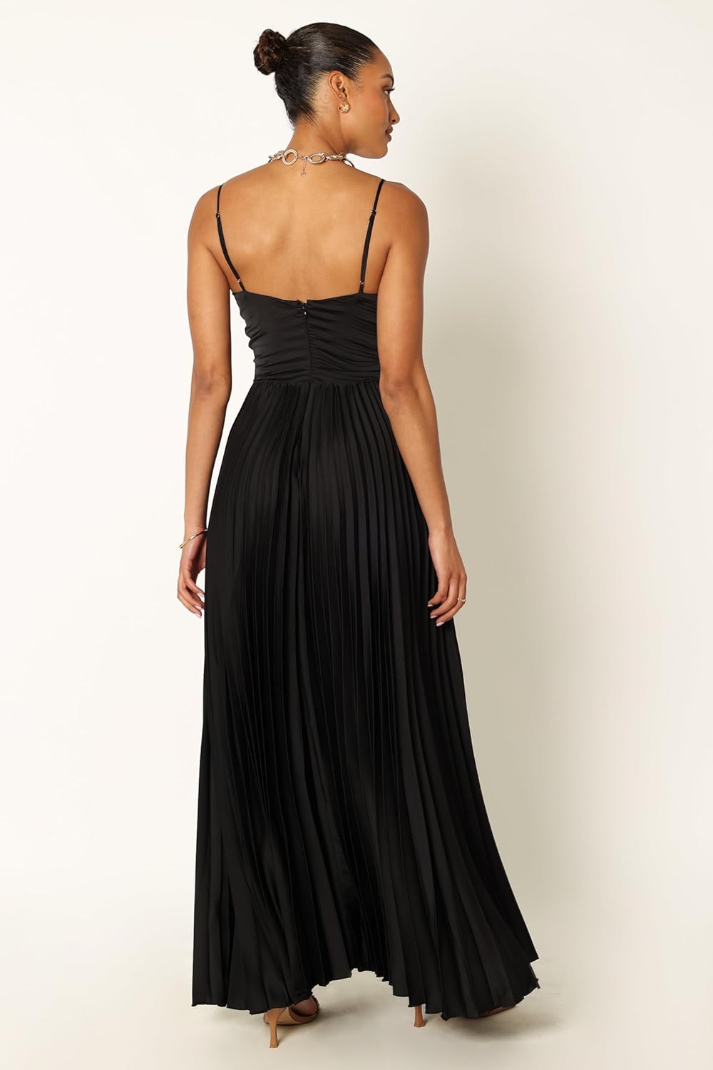 Petal & Pup Womens Naira Pleated Maxi Dress - Image 4