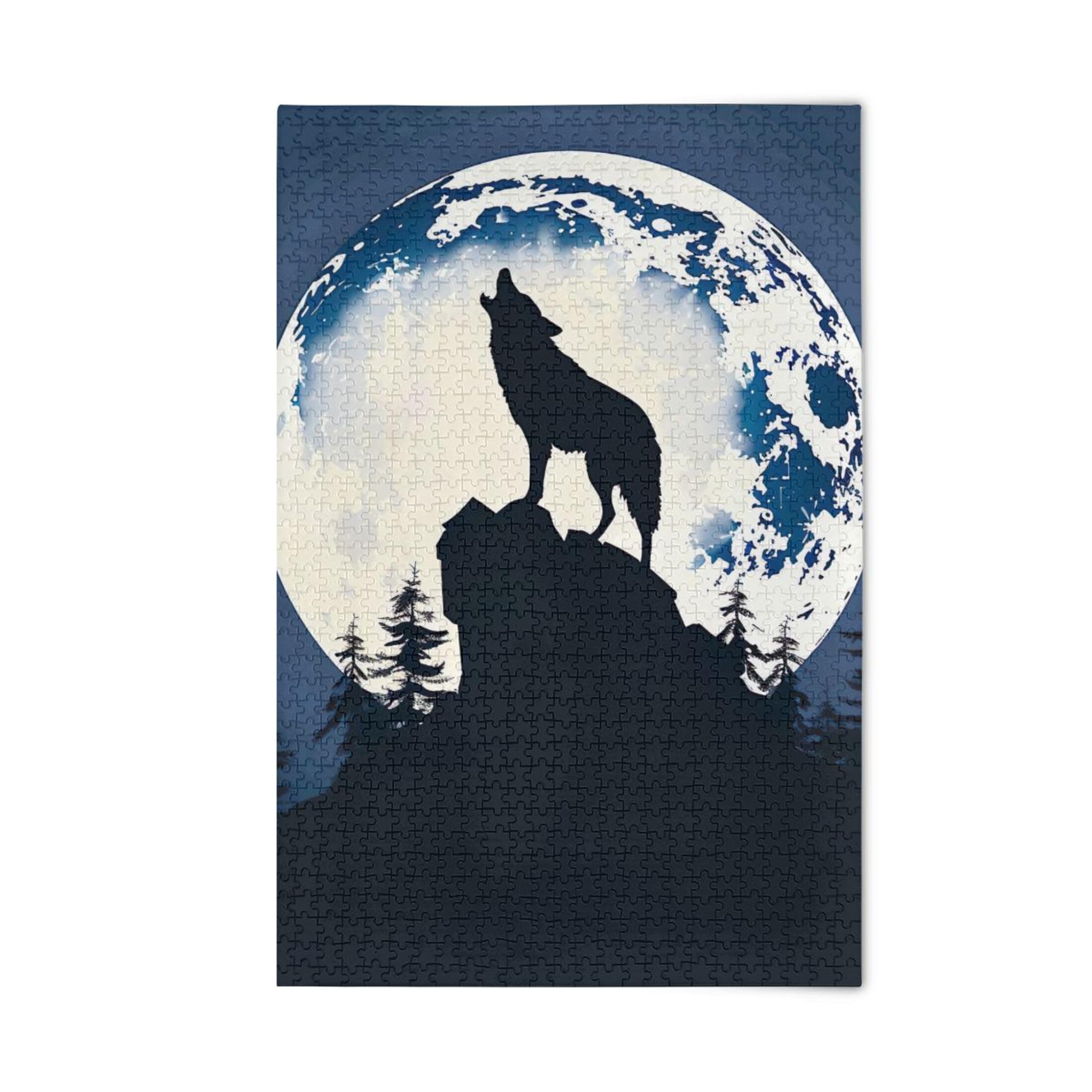 Navy Wolf ページになります Amazon.com: Personalized Howling Wolf Moon Night Jigsaw Puzzle 500