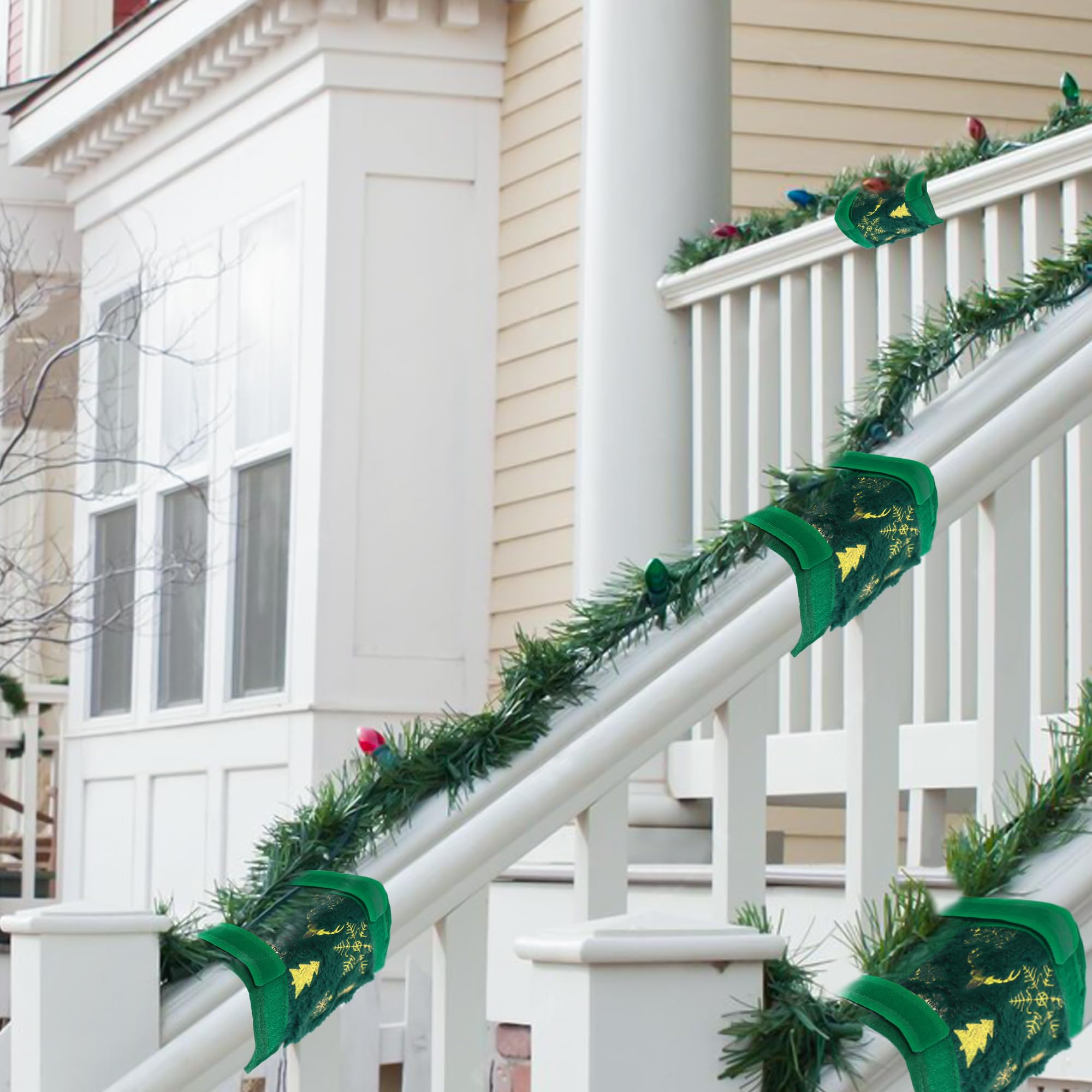 Guirlande D'Escalier Festive Pour Décoration D'Escalier De Noël - Baies