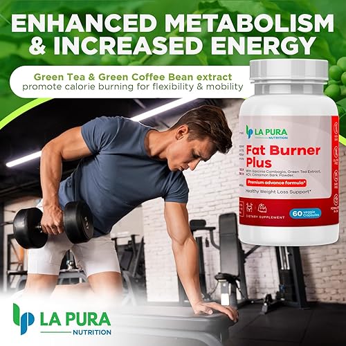 Miniatura 7 de LaPura Fat Burner Plus, 60 cápsulas (paquete de 2)  Apoyo para la pérdida de peso, supresor del apetito, refuerzo de energía, fórmula premium,
