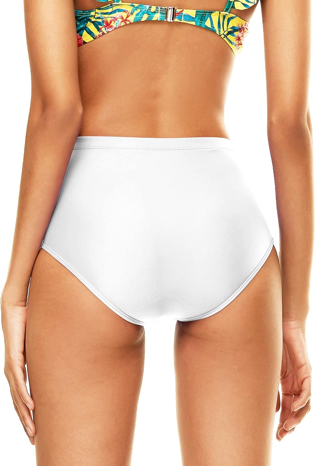 Bellecarrie Women's High Waisted Bikini Swim Bottoms Full Coverage Tankini Swimsuit Bottoms Dance Briefs - Image 4