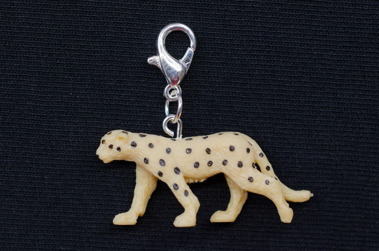 Miniblings Cheetah Charm Pendant for Bracelet Africa Rubber 30Mm