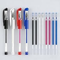 Vista 2 de Bolígrafos termoborrables para tela con 8 recambios gratis para costura y quilting, paquete de 4 colores surtidos