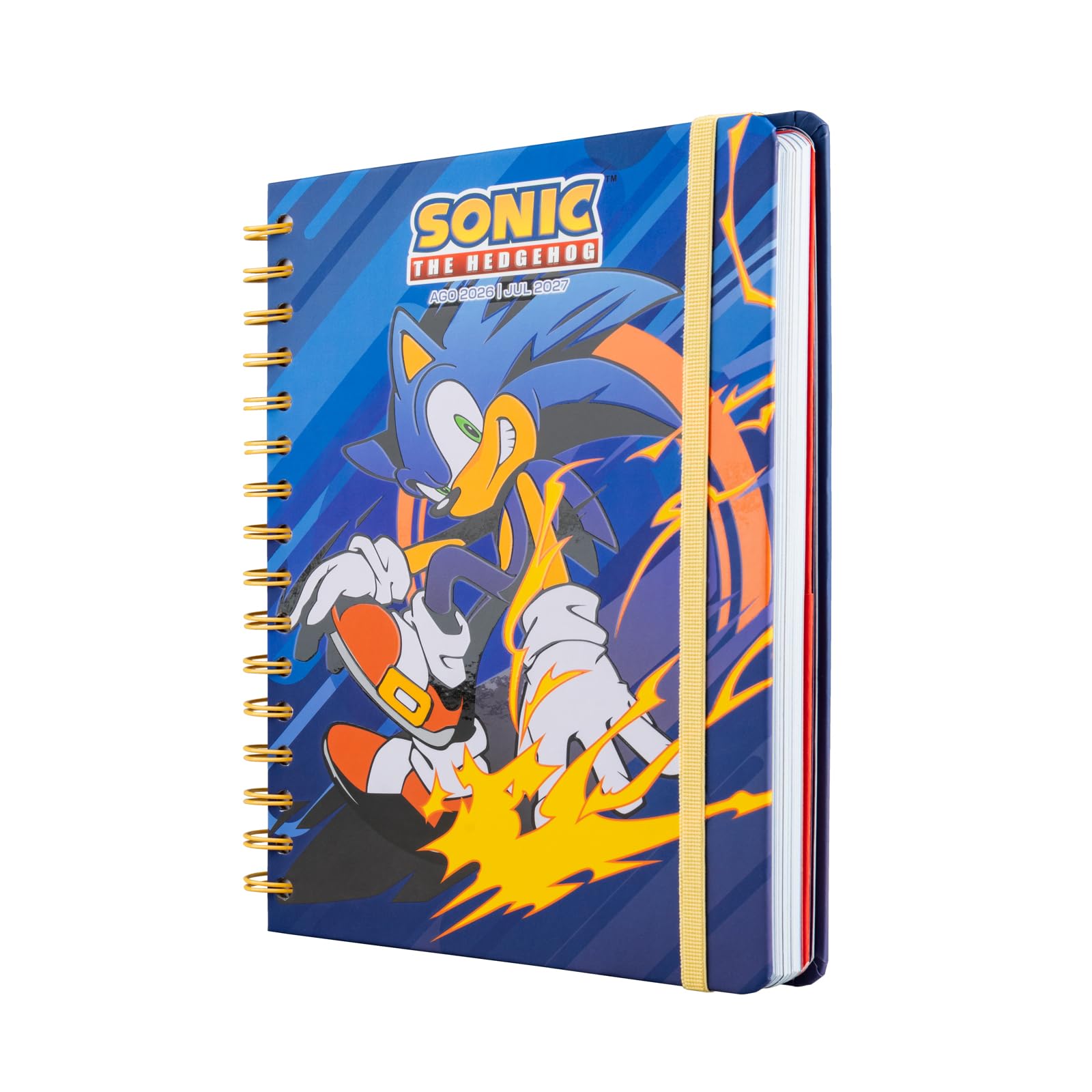 Grupo Erik A5 Academic Diary 2026-2027 Week to View - Sonic the Hedgehog Gifts | Back to School Planner 2026-2027, Mid Year Diary 2026 2027, A5 Weekly Planner | Sonic Gifts