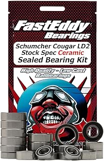 FastEddy Bearings Compatible with Schumacher Cougar LD2 Stock Spec Ceramic Sealed Bearing Kit