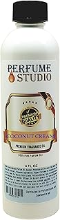 Coconut Cream Fragrance Oil - Use for Making Candle, Soap, Lotion, Perfume, Cologne, Incense, Bath Bomb, Diffusers, Oil Burners. Premium Quality Undiluted Pure Perfume Oil (Coconut Cream 4oz)