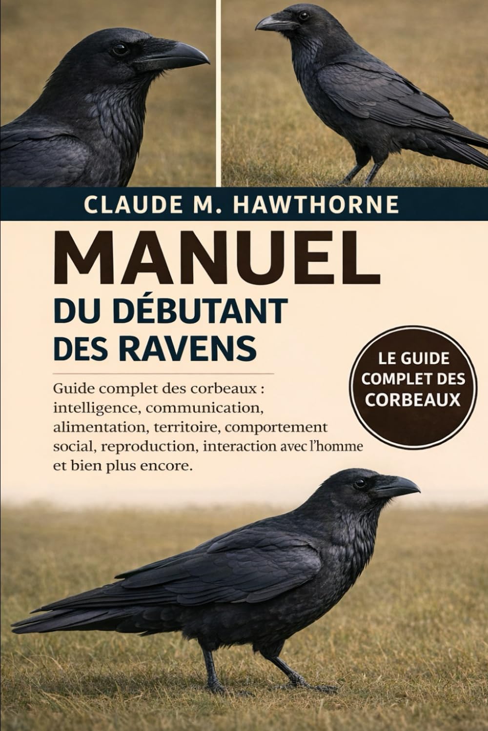 MANUEL DU DÉBUTANT DES RAVENS: Guide complet des corbeaux : intelligence, communication, alimentation, territoire, comportement social, reproduction, interaction avec l’homme et bien plus encore.