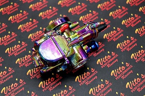 Miniatura 7 de 2 carburadores Yamaha Banshee de 1.102 in y 1.102 in más grandes de carbohidratos PWK + cable de pulgar de Vito