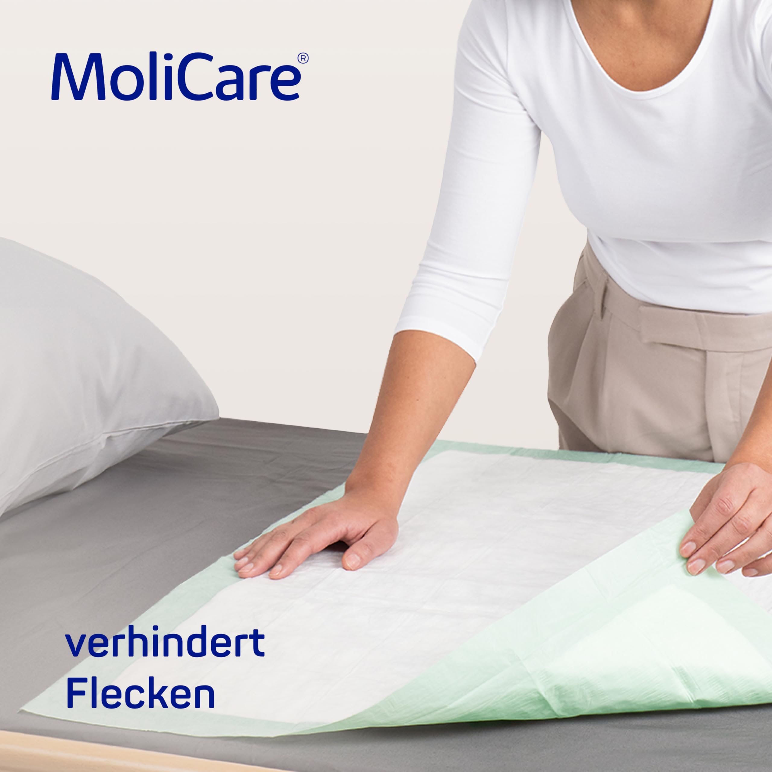 MoliCare Premium Bed Mat 5 Tropfen: Bettschutzeinlage mit saugfähigem Kern aus Zellstoff-Flocken, 40x60 cm, 6x30 Stück