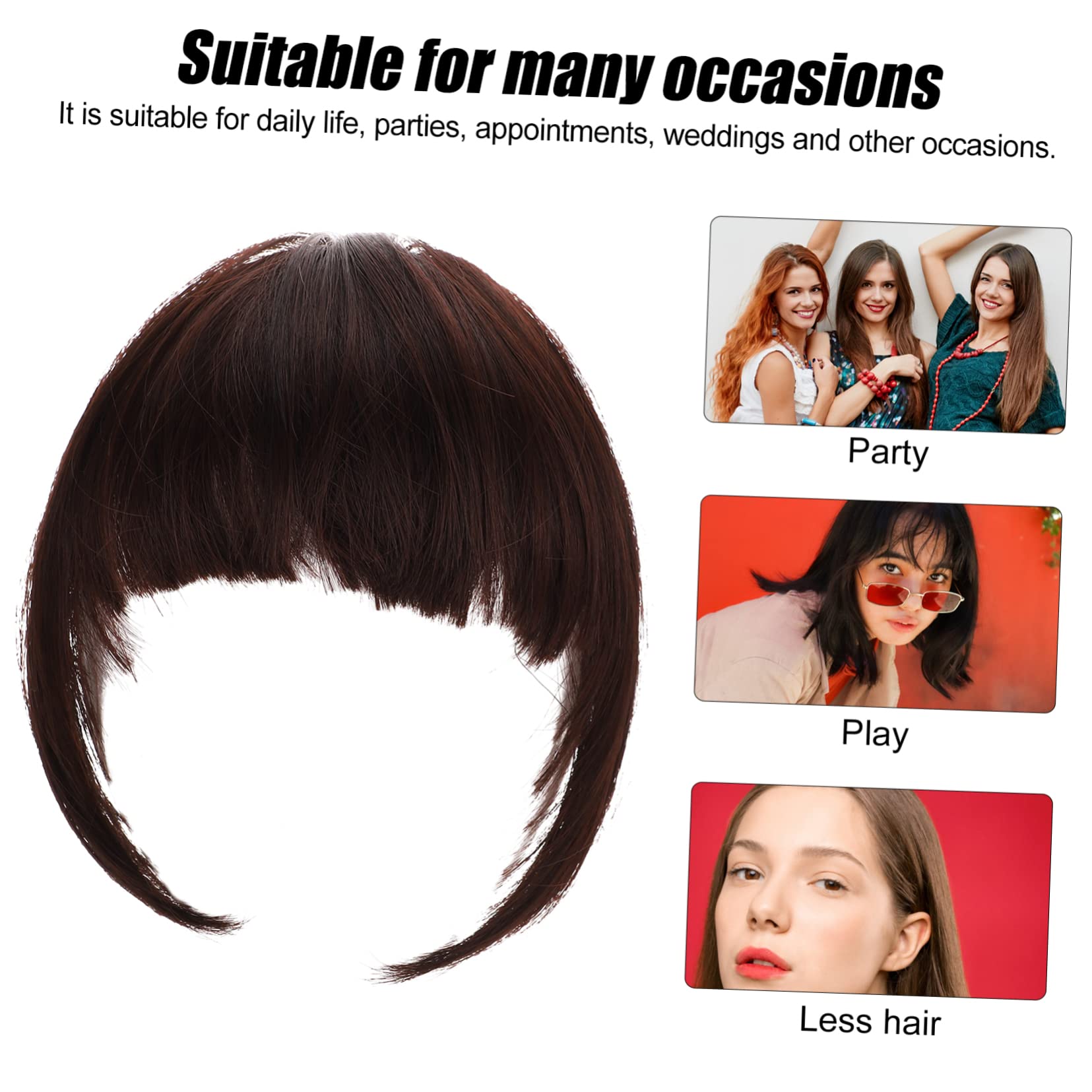 Beaupretty 5 Piezas Clip De Explosión Flequillo Con Flequillo Limpio y Pinza Para El Cabello Con Flequillo Tenue Pasador Francés Borla Perder Golpes Alambre De Alta Temperatura