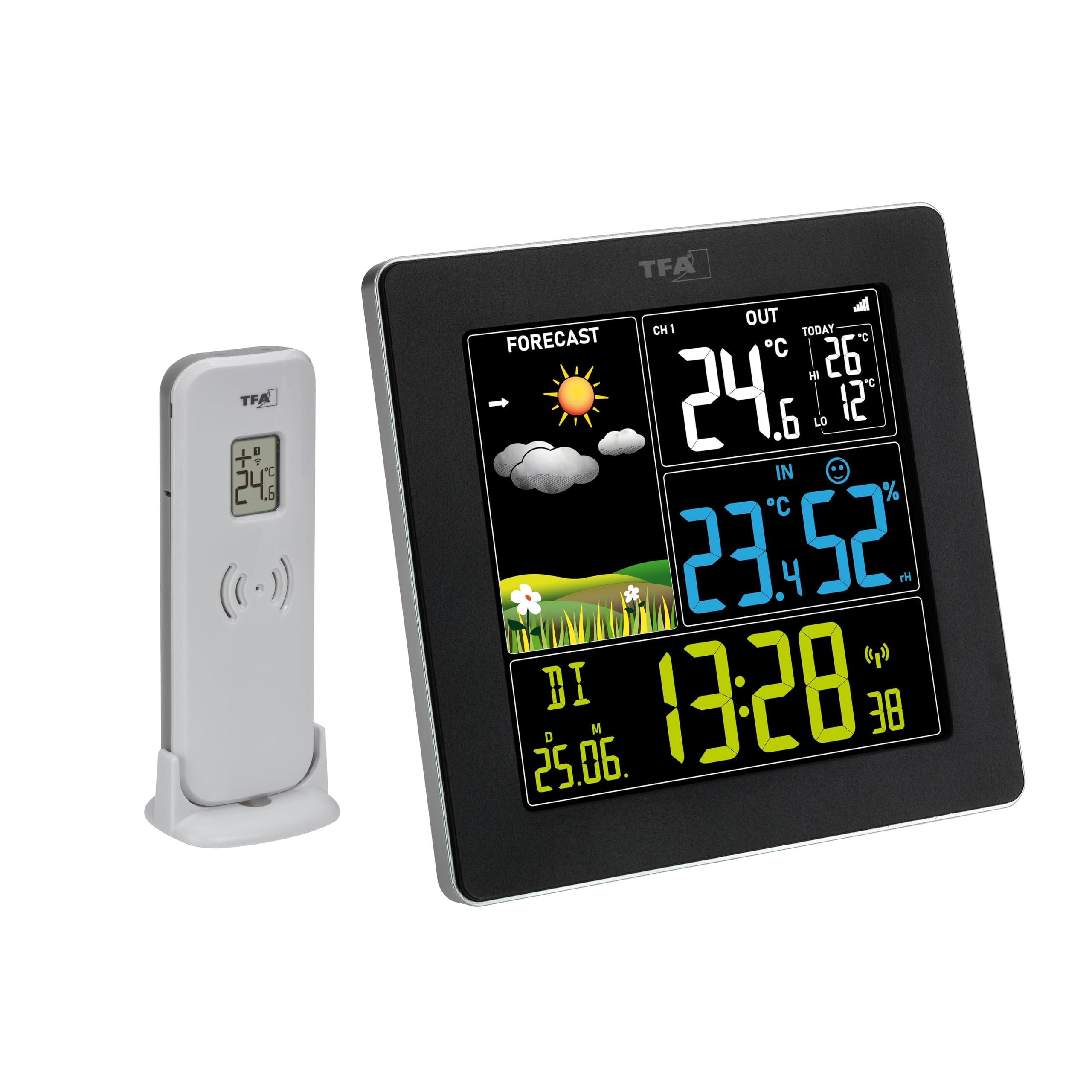 funkuhr mit aussentemperatur