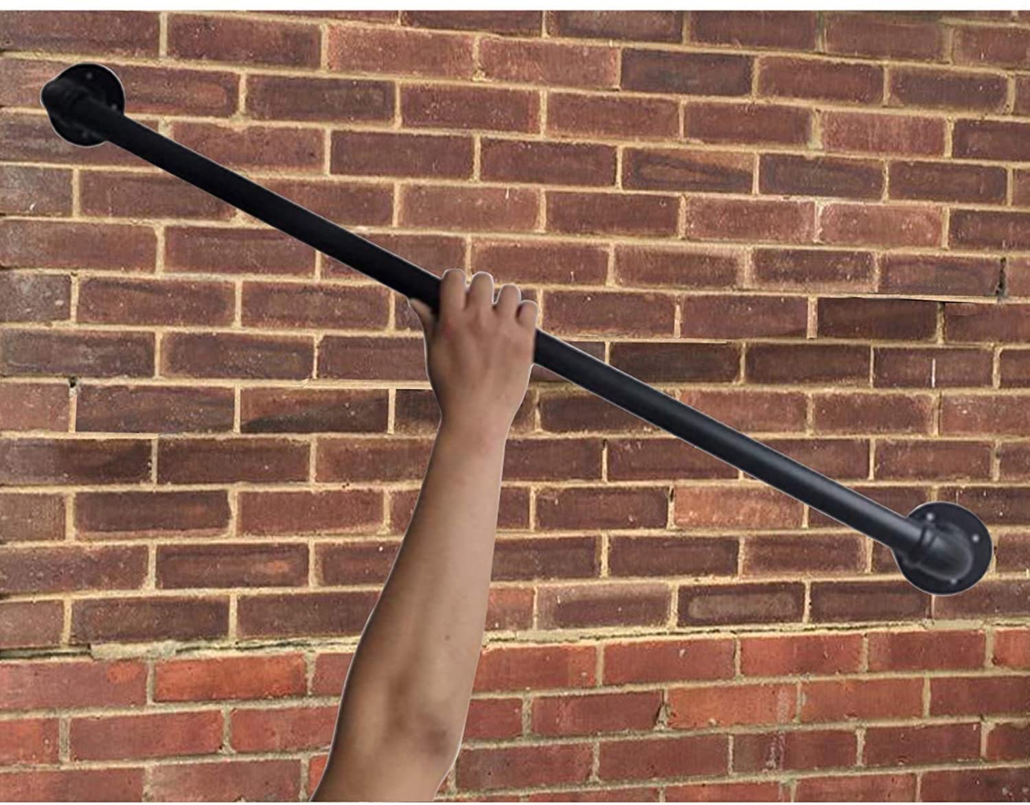 Main courante d'escalier en kit complet de 100 à 300cm pour sécurité murale