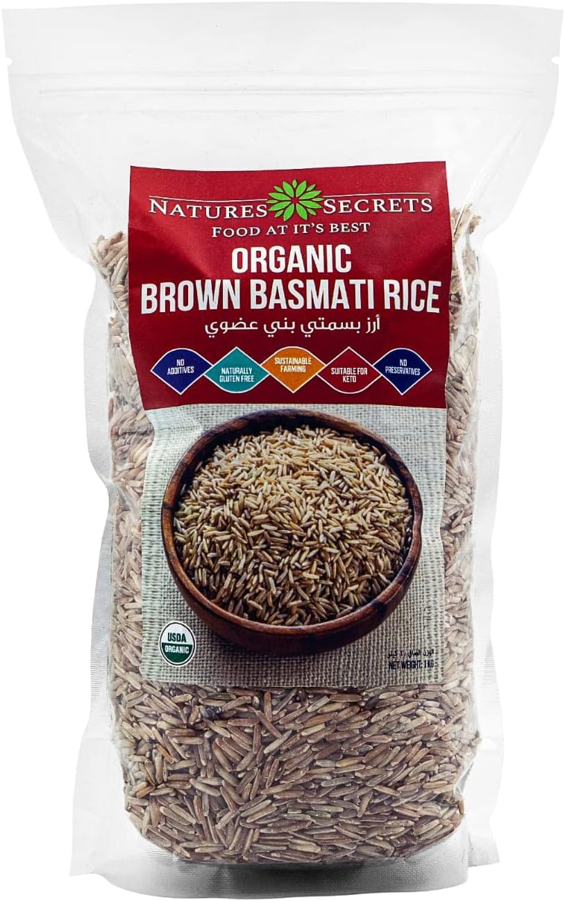 NATURES SECRETS Organic Brown Basmati Rice