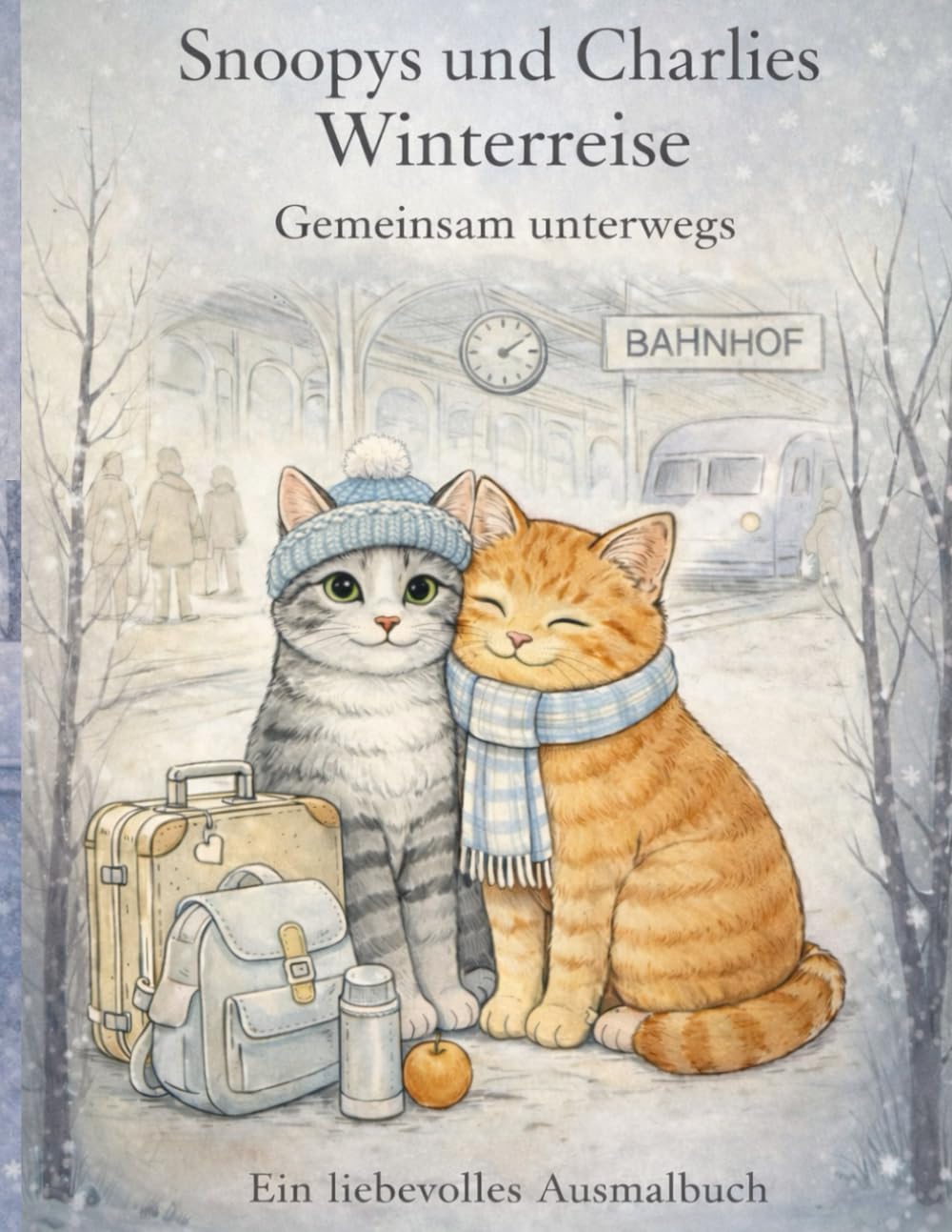 Snoopys und Charlies Winterreise: Gemeinsam unterwegs - Ein liebevolles Ausmalbuch (Die Snoopy & Charlie Reihe)